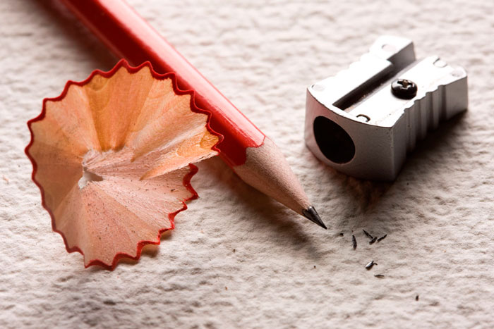 Commercial Photograph of Pencil and Sharpener